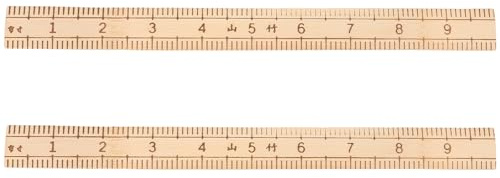 Alipis 2 pezzi Righello Sarto in Legno Strumento Preciso per Taglio Tessuti e Cucito Compatto e Resistente per Sartoria e Progetti DIY