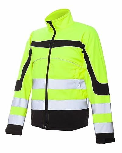 Urgent Arbeitsjacke Softshell Wasserdicht Winterjacke Warnjacke (Soft-URGNEO-GELB) (L)