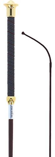 BR Gemini BR17 Cravache de dressage Marron/argenté/doré Taille 110 cm