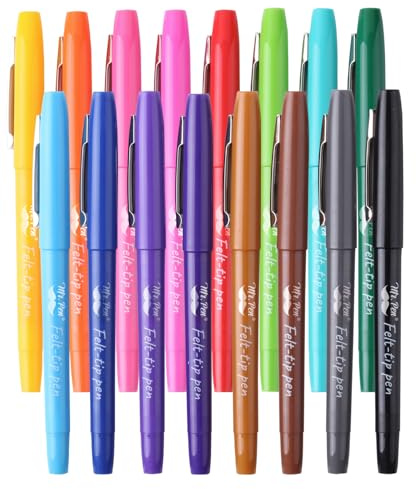 Mr. Pen- Felt Tip Pens, 16 Pack, Assorted Colors, Colored Felt Tip Pens