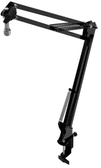 Newskill brazo de soporte Mic Holder para micrófono ajustable plegable con fijación de abrazadera y altura regulable