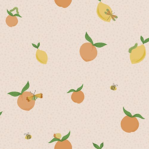 Holden Tutti Fruity Wallpaper Oranges Lemons Peaches - Soft Coral/Orange 13271