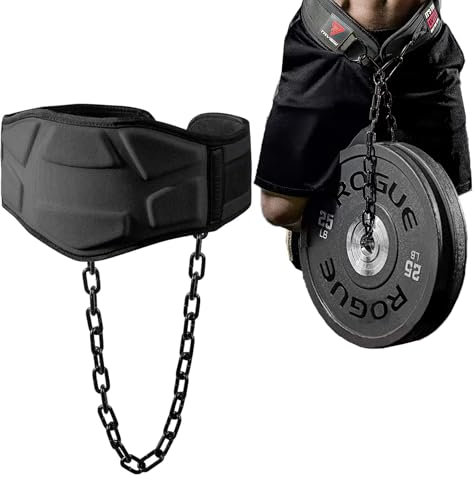 TAVIEW Dip Gürtel mit Kette Gewichteter Gürtel für Pullups mit Heavy Duty Dip Gürtel mit Kette