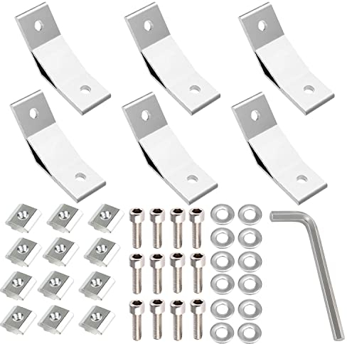Aluprofil Verbinder 40x40 135 Grad Winkelverbinder Befestigungsmaterial Innenwinkel Aluminium Profil Winkel Verbinder für Strebenprofil, 3D-Drucker, CNC-Router, DIY-Projekte (6 Stk) (4040 135 Grad)