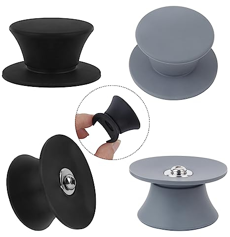 4 PCS Silicone Pot Lid Knob, Universal Replacement Pan Lid Cover Knobs for Slow Cookers, Skillets and Kitchen Cookware Covers