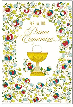 ARKRAFT biglietto auguri comunione con semi piantabile formato 17 x 12 cm (SC11)