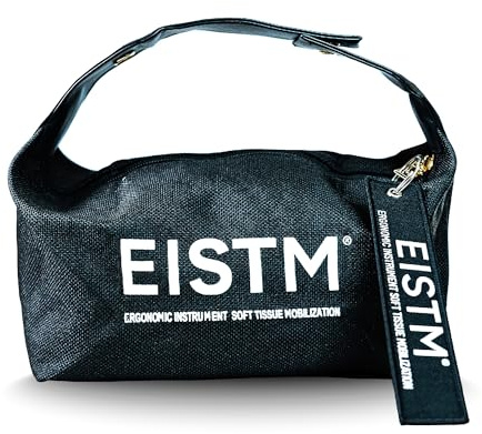 EISTM Black Snap Carry Case – Portable Storage for Gua Sha, ASTYM, Graston, Massage & Scraping Tools – Durable, Lightweight & Protective Travel Bag for Therapists & Rehab Pros