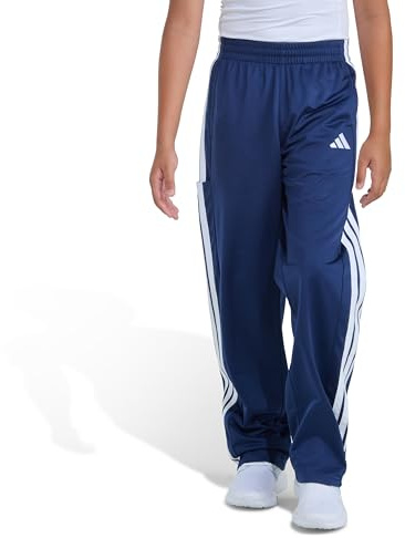 adidas Boys Elastic Waistband 3-Stripe Sport Pant, Dark Blue, L(14/16)