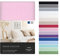 VelvetHome Spannbettlaken 90x200cm 100% gekämmte Baumwolle Made in EU Jersey Bettlaken 90x200 bis 25 cm Matratzenhöhe Spannbetttuch 90x200 Premium Qualität Schönen Farben Rosa 90 x 200
