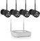 Smartwares Drahtloses W-LAN Kamera-Set – Vier 1080 Full HD Kameras, HDMI, IP65, Nachtsicht, Bewegungsmelder, App-gesteuert, inkl. Zubehör, CMS-30300