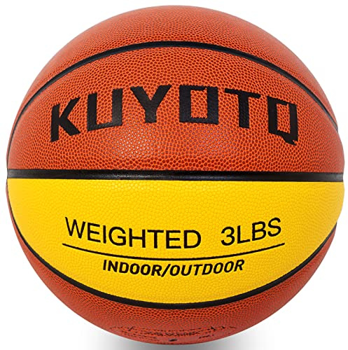 KUYOTQ Heavy Weighted 1.3kg Basketball, Verbundstoff Schwerer Training Basketball Outdoor Größe 7 zur Verbesserung der Ballhandhabung, Dribbling, Passing und Rebounding basketbälle