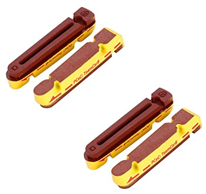 Carbon Rim Brake Pads, Cork and Carbon Compound, Compatible with Shimano All Road Bike Series Including Dura Race/Utegra / 105 and SRAM, Pack of 2 Pairs