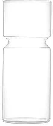 15 cm Vase en Verre Clair Transparent Fleur Plante Bouteille Vase en Jacinthe récipient en Verre Pot de Fleur décoration de la Maison