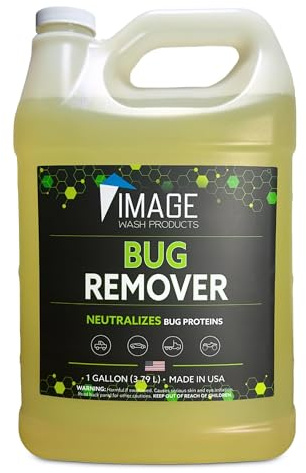 Image Wash Products Bug Remover Biodegradable Bug Cleaner for Cars Trucks, RVs & Semi-Trucks Safe for Polished Aluminum & Chrome, Eco-Friendly, Ready-to-Use Formula – Best Car Wash Bug Remover.