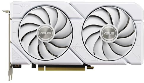ASUS Dual GeForce RTX 4060 EVO White OC Edition Carte vidéo GDDR6 8 Go 2 puissants ventilateurs Axial-tech DUAL-RTX4060-O8G-EVO-WHITE/Distribution nationale officielle