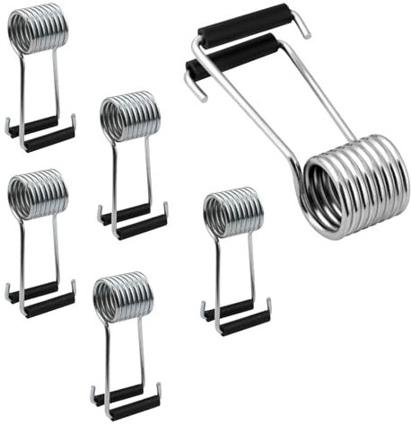 6 Pièces Ferme-Porte à Charnière à Ressort, Ferme-Portes à Ressort Papillon Universel, Ferme-Porte à Fermeture Automatique pour Chambre à Coucher