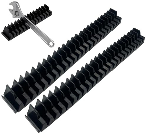 46 Maulschlüssel Halter,Werkzeughalter für Maulschlüssel,Schraubenschluessel Organizer,Rollgabelschlüssel Halter,Ringschlüssel Halter Organizer,für Ratschenschlüssel Schraubenschlüssel Magnetleisten