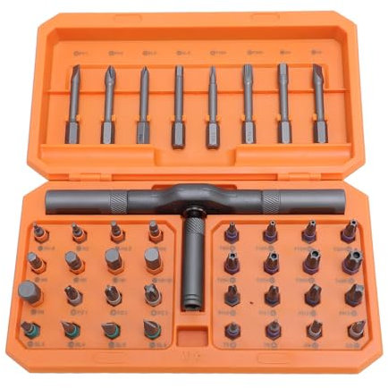 Qcwwy Brocas de Controlador de Tono de Acero con un Agarre Cómodo, Multifuncional para Varias Tareas, Incluye una Caja de Almacenamiento Portátil