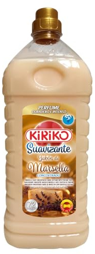 Kiriko Concentrated Marseille Soap Fabric Softener Conditioner 2L (72 Washes) Long-Lasting Freshness with Microcapsule Technology Concentrated Formula for Superior Softness & Gentle Fabric Care