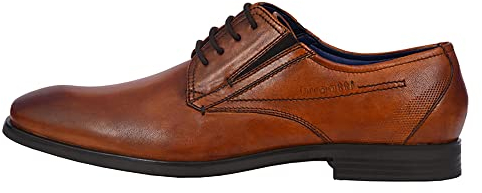 bugatti Herren Businessschuhe, Männer Business Schnürer,schnürschuhe,Anzugschuhe,Derby schnürung,Office,büro,Freizeit,Cognac (6300),40 EU / 6 UK