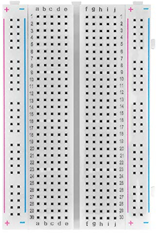 AZDelivery MB-102 Mini Breadboard 400 Tie Point Interlocking Solderless Prototype PCB Board, 4 Power Rails for Proto Shield Distribution Connection Blocks compatible with Arduino Including E-Book!