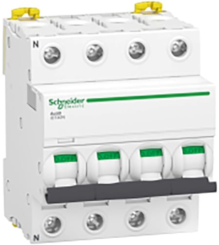 Schneider Electric - Acti9 iDT40N - disjoncteur modulaire - 4P - 63A - courbe C - 6000A/10kA - A9P24463