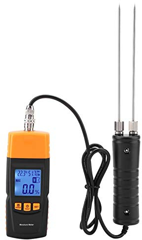 Feuchtigkeitsmesser Holz Feuchtigkeitsmesser Einstellbar Feuchtigkeitsmesser für GM620 Digitaler Feuchtigkeitsmesser mit LCD Display für Holzbaustoffe, Holzwände, Papierboden