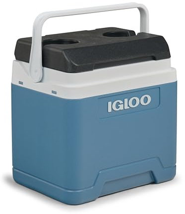 IGLOO IP24 Passiv-Kühlbox 24 L, eisblaue Thermobox, Eisbox für Freizeit, Beruf und Camping