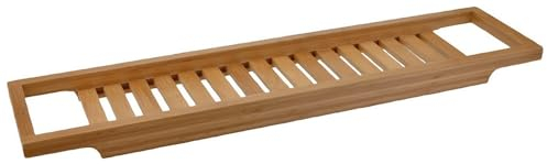 zeitzone Badewannenablage Bambus Badewannentablett 64 x 15 cm Holz Natur