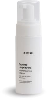 Kosei - Ansiktsrengöringsskum | 150 ml | Makeupborttagare i Mousse | För alla hudtyper | Rostfri effekt, ingen irritation, tvålfri, alkoholfri, silikonfri och vegansk