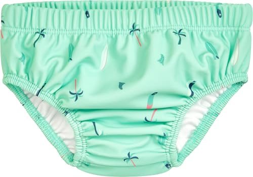 Playshoes Badewindel Badblöja för bebis och bebis, mintpalm, 86/92 cm unisex barn
