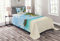 ABAKUHAUS Ozean Tagesdecke Set, Exotische Malediven Meer, Set mit Kissenbezug Weicher Stoff, für Einzelbetten 170 x 220 cm, Hellblau Beige