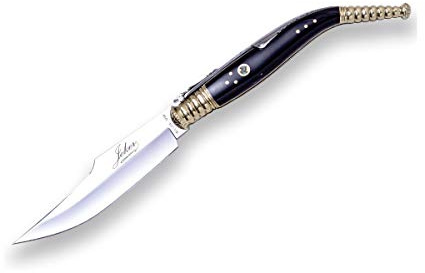 Joker Classic Collector's Klappmesser NF12 La Joyita, Limited Series, Klinge 13,5 cm, Büffelhorn Griff, Scheide Included, Fischen, Camping- und Wanderwerkzeug