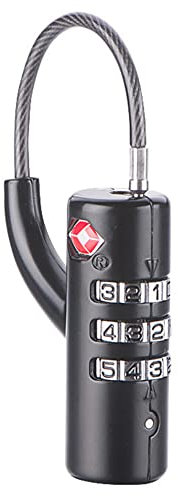 Maizoon TSA aceptado cerradura de combinación con 3 contraseña digital reajustable Combo para Viajes Bussiness Escuela para Equipaje Backpak Bolsa Maleta Seguridad Durable Elegante Compacto Negro