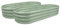 Harbour Housewares Raised Garden Bed - Green - 180 x 90cm - Rounded - Pack of 2 - Bottomless Galvanised Steel Planter Box for Growing Outdoor Plants, Vegetables, Flowers and Herbs