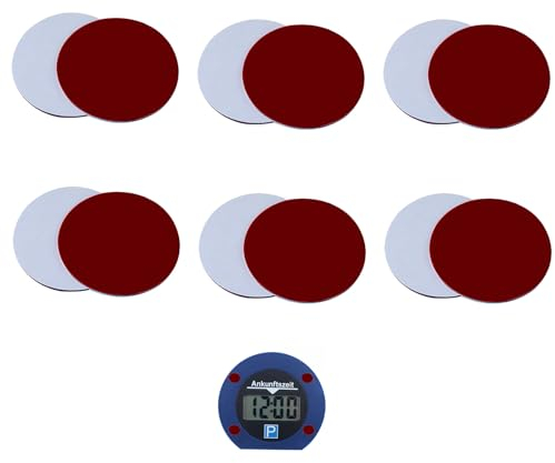 EUZUXU 12 Stück Ersatz Klebepads Set, kompatibel mit Needit Park Lite, Doppelseitiger Spezialkleber für Windschutzscheibe, Lite One Elektronische Parkscheibe, Klebestreifen Parkuhr