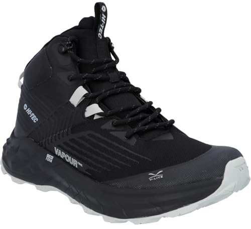 Hi-Tec Fuse Trail Mid promenadstövlar för män, Svart, 41 EU