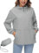 IECCP Veste de pluie pour femme - Imperméable et respirante - Avec capuche - Pliable - Léger - Coupe-vent - Veste de cyclisme - Veste d'extérieur, gris, XXL