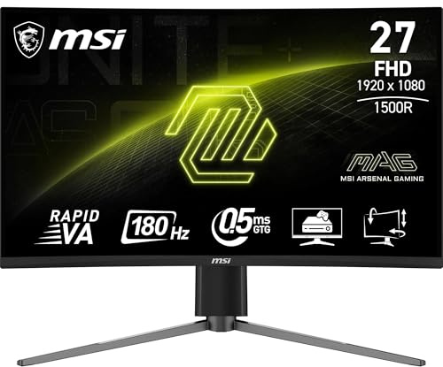 MSI MAG 27C6PF écran plat de PC 68-6 cm (27) 1920 x 1080 pixels Full HD Noir