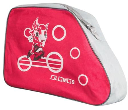 Oshhni Bolsa para Patines de Ruedas, Bolsa de Transporte, Correa de Hombro Ajustable, Bolso de Hombro, Bolso de Mano para Patines de Hielo para Niños, Rojo
