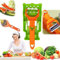 Juego de utensilios de cocina multifuncionales, trituradora y peladora multifuncional 2 en 1, cortador y juliana, tiras en juliana para patatas, zanahorias, pepinos, utensilios de cocina