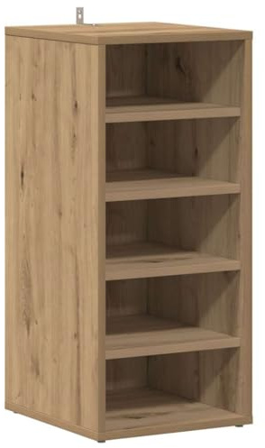 vidaXL Schuhschrank Artisan-Eiche 32x35x70 cm Holzwerkstoff, Schuhaufbewahrung, Schuhregal, Lagerschrank Schuhe, Schuhorganizer, Schuhständer