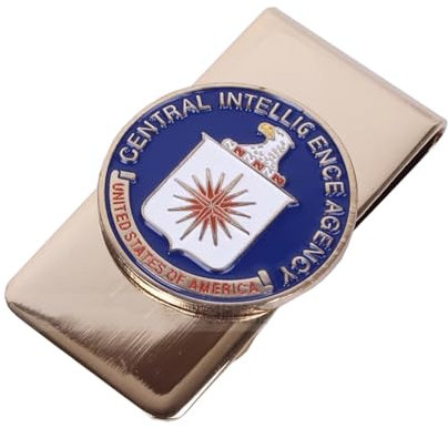 DOGOZ USAF Central Intellig Enceagency Badge Visitkorthållare Militär Sigill Medalj Brosch Badge, Kostym Dekoration Prop