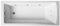 Balterley 1800 x 800mm Square Whirlpool Shower Bath with 8 Chrome Jets, Straight Single Ended Gloss White Soaking Shower Bath, Acrylic Baths for Bathrooms, Straight Square, Adjustable Leg Set (White)