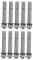 SOIMISS 10Pcs Stainless Steel Expansion Bolt with Nuts and Washers Heavy Duty Anchors for Pool Safety Cover Installation