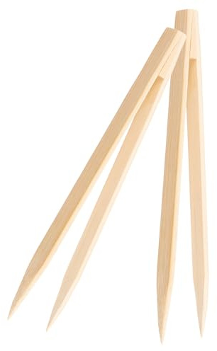 YARNOW 2 Pièces Pince à Épiler pour Nourrir Les Reptiles, Pince pour Mangeoire à Reptiles en Bambou, Prise Ferme, Poignée Antidérapante, Design Ergonomique, pour Lézards et Tortues,