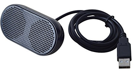 HONKYOB USB Mini Speaker Computer Speaker Powered Stereo Multimedia Speaker for Notebook Laptop PC(Black)