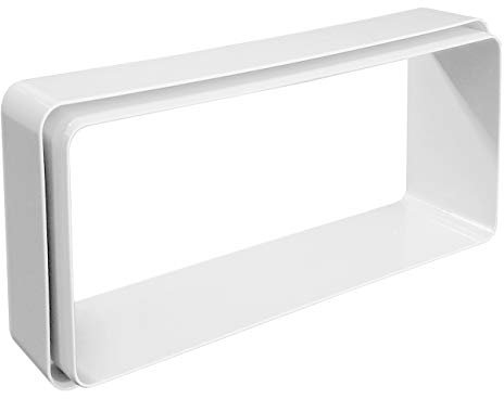 La Ventilazione CG229B Giunto in ABS 220x90 mm con imbocchi F/F per tubi rettangolari. Colore bianco