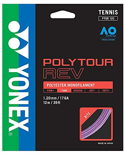 YONEX Polytour Rev 125 Tennissaite, Unisex, Mehrfarbig, Einheitsgröße