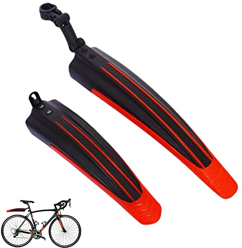 MUMIAO Fahrrad vorne und hinten – verstellbarer Standard-Spritzschutz für Mountainbike, Fahrradreifen, vorne/hinten, Schutzblech-Set, Fahrradflügel